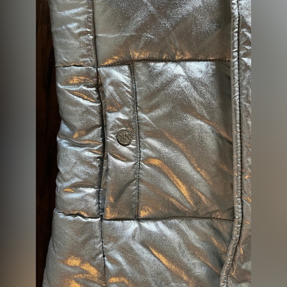 Michael Kors Silver Puffer Vest - Picture 11 of 16